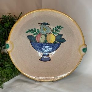 Beautiful hand painted Italian pottery bowl